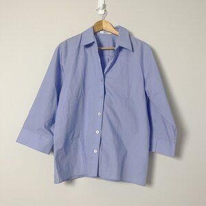 2/$30 Foxcroft Lavender Purple Button Down Top 12